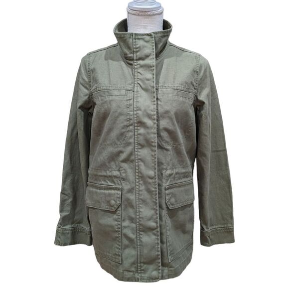 NWOT Madewell Military-Inspired Canvas Dispatch Jacket A1068 Size XS ARMY Green - Picture 2 of 12